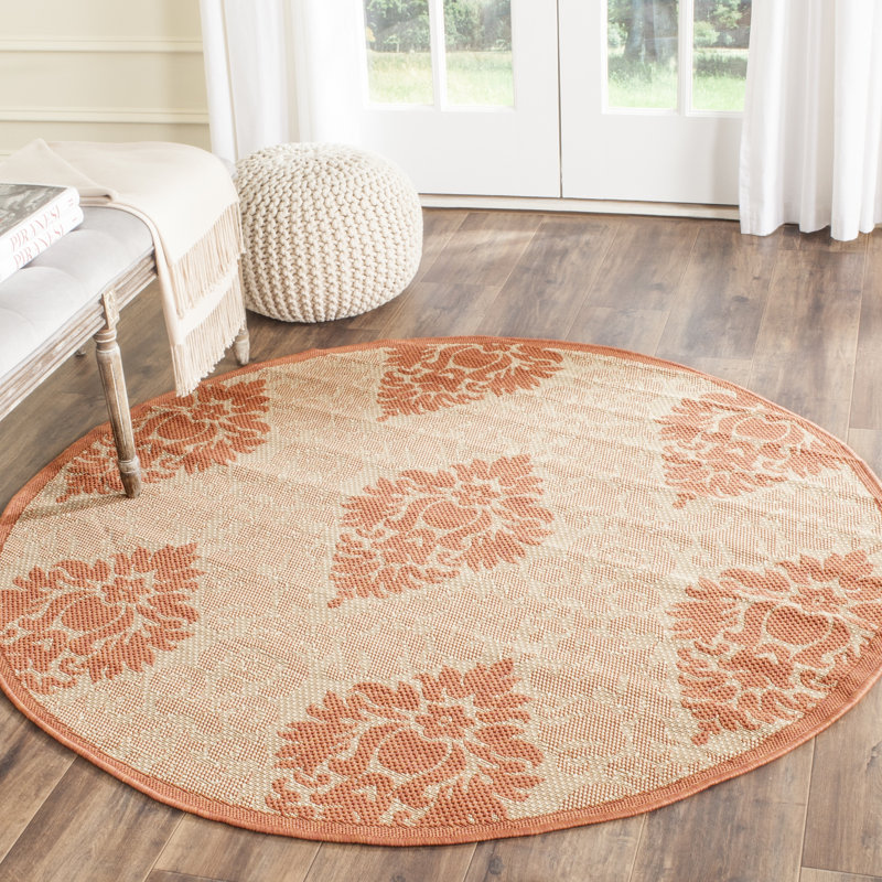 Levens Performance Geometric Rug, Round 5'3"
