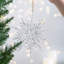 Ensemble de 6 crochets décoratifs en forme de flocon de neige en forme d'arbre de Noël suspendu 6,1 x 1,8 x 6,3 pouces pour des décorations de fêtes-1646830097