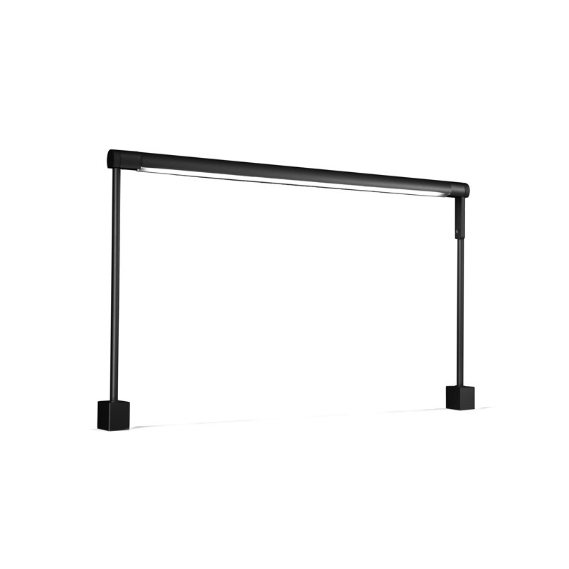 Lampe de bureau Sobre, Noir métallique