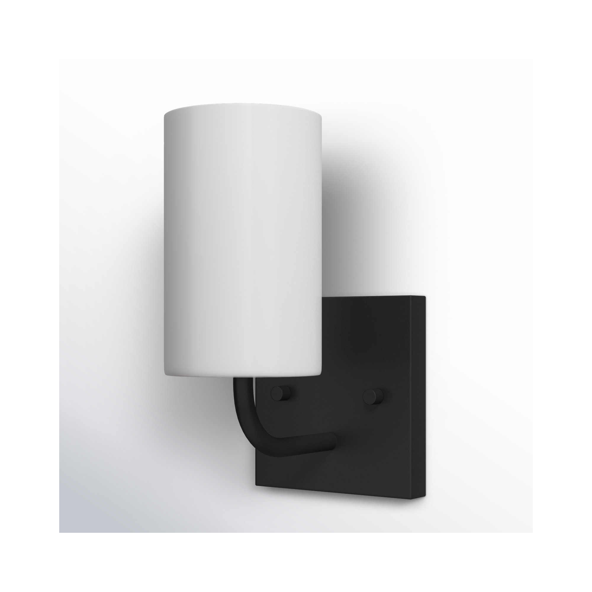 Single Dimmable Vanity Light, Midnight Black, No