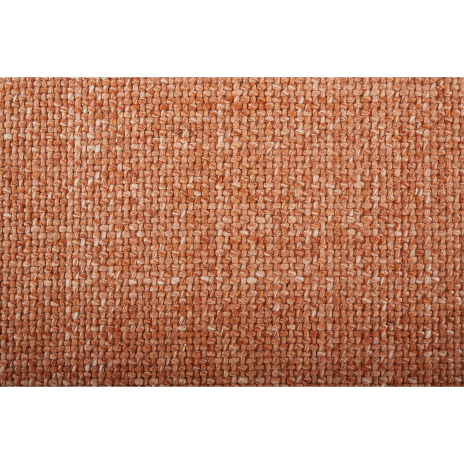 Fleurette Orange Hand-Woven Rug, Rectangle 5' x 8'