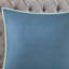 Édredon très grand lit bleu 8 pièces - motif floral aquarelle, impression de coton botanique réversible en tissu lavable à la machine, oreillers