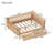 Full Size Wood Platform Bed with Storage Drawers, Low Profile Kids Bed with Safety Rails and Patented Design, Natural Finish for Boys and Girls Room-868188939-868188942