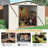 9 ft. W x 7.8 ft. D Metal Storage Shed-102287816