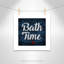 Impression sur papier roulée «Bath Time»-47479195