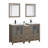 Brescia 60" Double Sink Freestanding Bathroom Vanity with Ceramic Top and Matching Mirrors-107174079