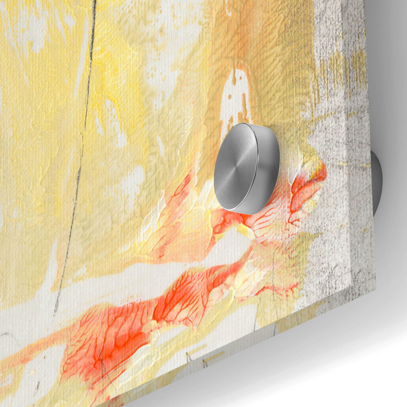 «Lemon Jostle II» par Tim O'Toole, art mural en verre acrylique, H 36 po x l 36 po x P 0,2 po