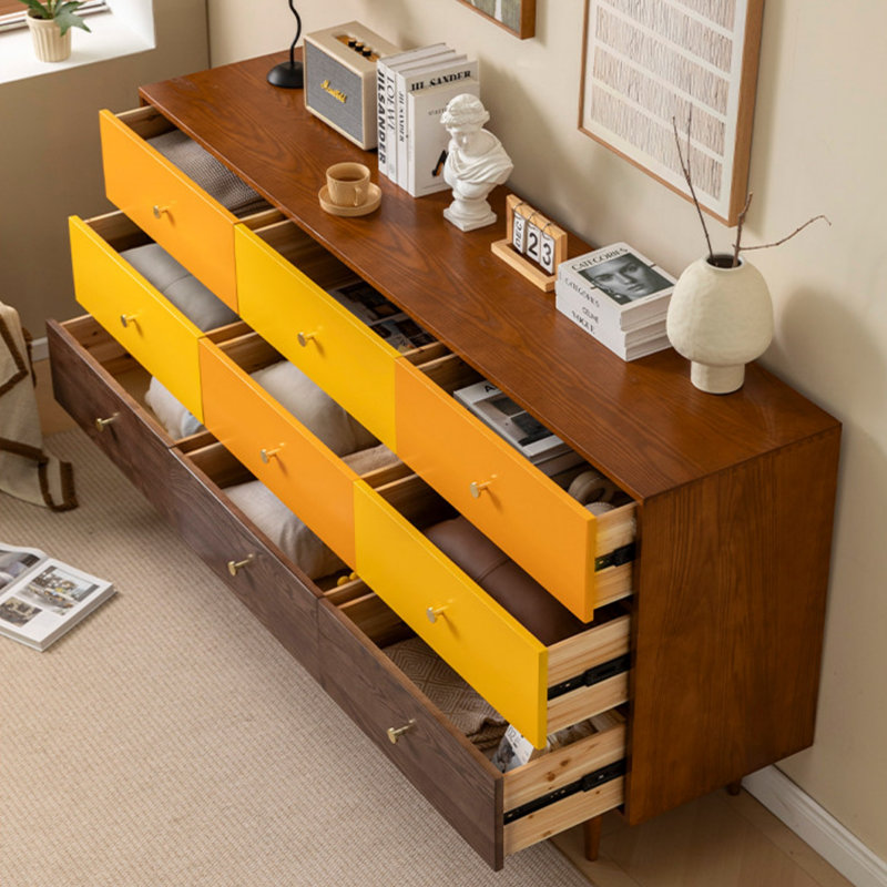 Large-Capacity Multi-Drawer Sideboard, 39.37" H x 62.99" W x 15.75" D
