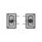 Pocket Door Privacy Lock with Pull - Replace Old or Damaged Pocket Door Locks Quickly and Easily – Classic Bronze, 3-3/4 in. (Single Pack)