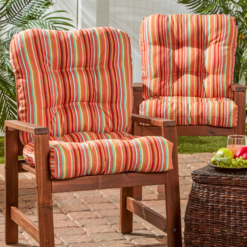 Lester Outdoor Chair Cushion, Watermelon, 2, 21" H x 21" W x 21" D