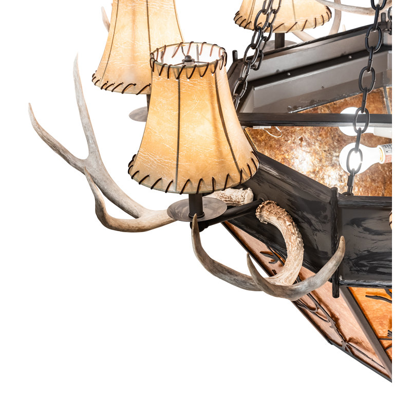 Whispering Pines Antler 16 - Light Chandelier