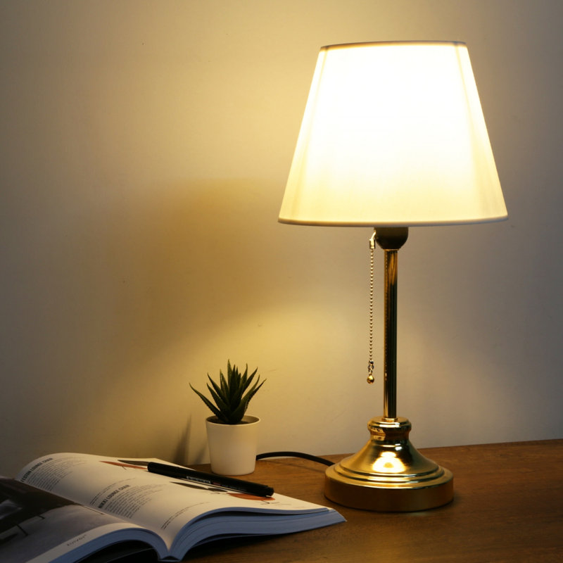 Seawright Metal Table Lamp, Cream