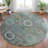 Machine Washable Indoor/Outdoor Xhevrie Green Rug-111820086