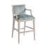 Newport Upholstered Stool with Metal Frame