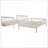 Full-Over-Full Pinewood Bunk Bed with Stair Storage &amp; Guard Rail, No Box Spring Needed, White Bedroom Furniture-2061697284