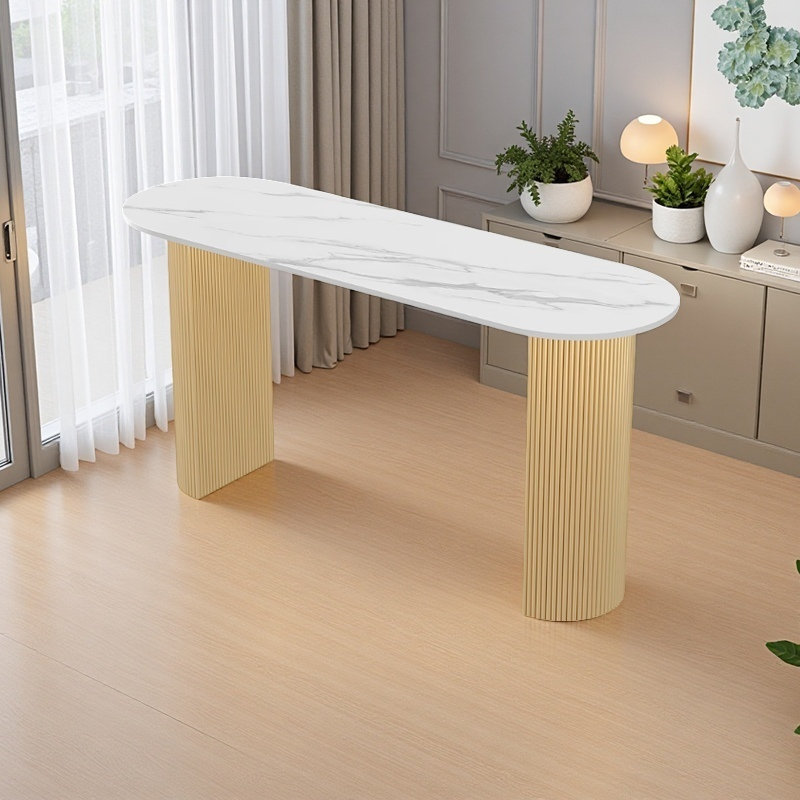Bissonnette, 41.3”H x 62.9”L x 15.7”W, Golden, Snowy White