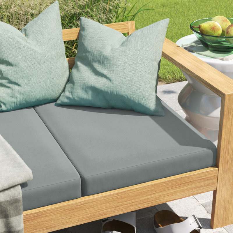 ARDEN Outdoor Seat Cushion, Stone, 2.5" H x 19" W x 18" D