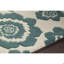 Tapis vert en laine touffeté à la main à motif floral vert et crème Dollins Authentic-19940189