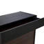 Armoire de rangement rotative à 90 degrés de 2 armoires de rangement multifonctionnelles de 32,5 po à 58,8 po de largeur, pour couloir, salon noir et noyer avec tiroir, buffet rotatif, bureau extensible, salle à manger