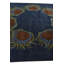 Tapis carré bleu marine Myrick