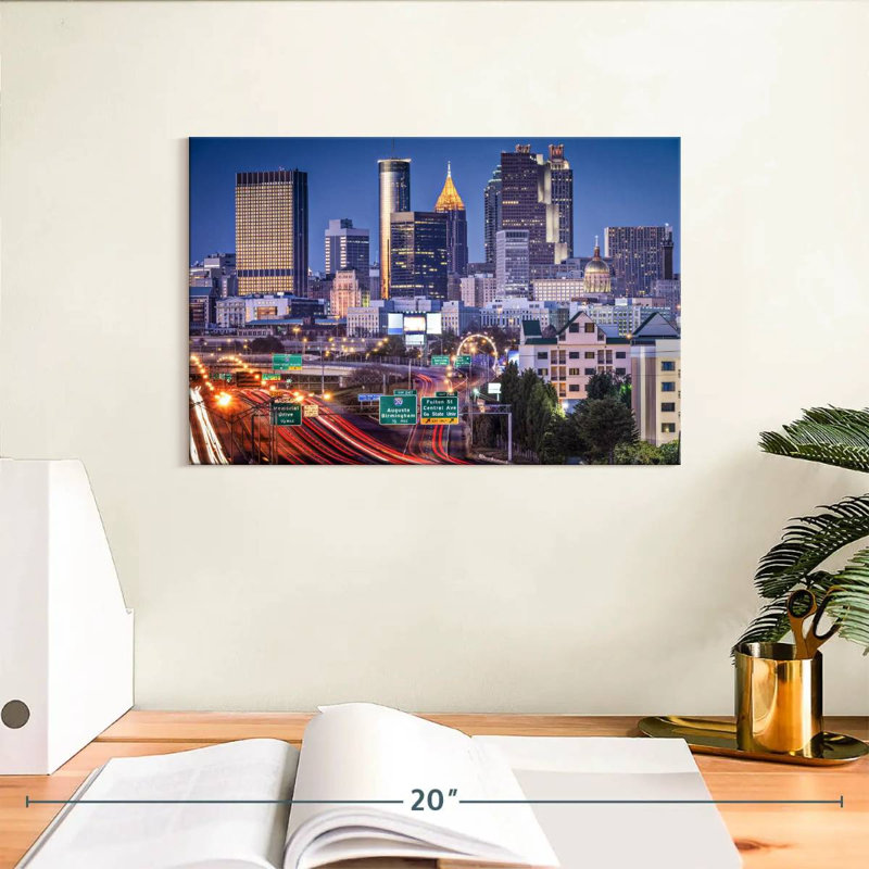 Ravi Atlanta Evening Rush, 8" H x 12" W