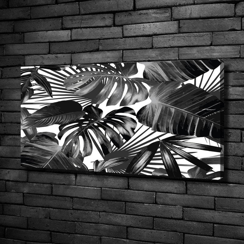 Tropical Leaves - Wrapped Canvas Print, 50cm H x 100cm W