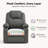 Antaysia Small Power Lift Recliner Chair Sofa with Massage and Heat for Petite Elderly, 3 Positions, Cup Holders and USB Ports, Extended Footrest, Fabric-1283177317