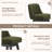 360°Bar Counter Stool with Solid Wood Frame-1518175755