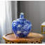 Pot en porcelaine bleue / blanche de 10,2 po
