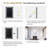   Silver Metal Framed Bathroom Mirror For Wall, 24x36 Inch  Rectangle Mirror, Silver Bathroom Vanity Mirror, Anti-rust, Hangs Horizontally Or Vertically