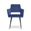 2x Draughn Upholstered Dining Chair with Black Metal Legs-471780942
