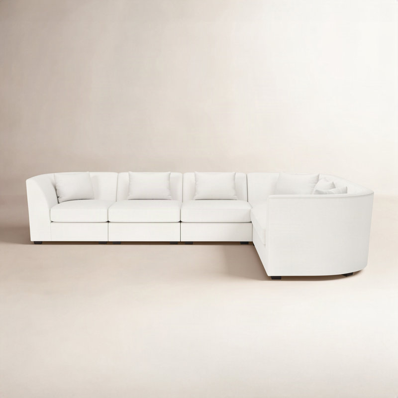 Krista Modular Sectional, Mila Garnet Performance Velvet