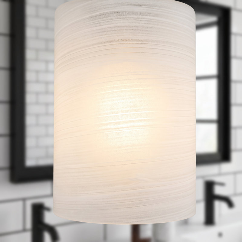 Applique murale moderne 52 po pour salle de bain 52 lumières avec abat-jour en verre givré blanc laiteux 52 po, Noir mat