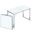 Table de camping pliante légère portative 47 po - Hauteur réglable, pour la maison, le garage, les pique-niques réglables Légère, portable, pique-nique, à la maison