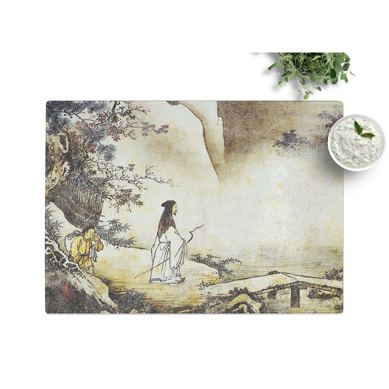 Tempered Glass Landscape by Kano Masanobu Chopping Board, 28.5 cm x 20 cm