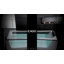 Lavabo pour salle de bain vasque rectangulaire en céramique avec trop-plein