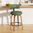 Chic Swivel Leather Upholstered Bar Stool For Ultimate Comfort And Style-647653541-647653561