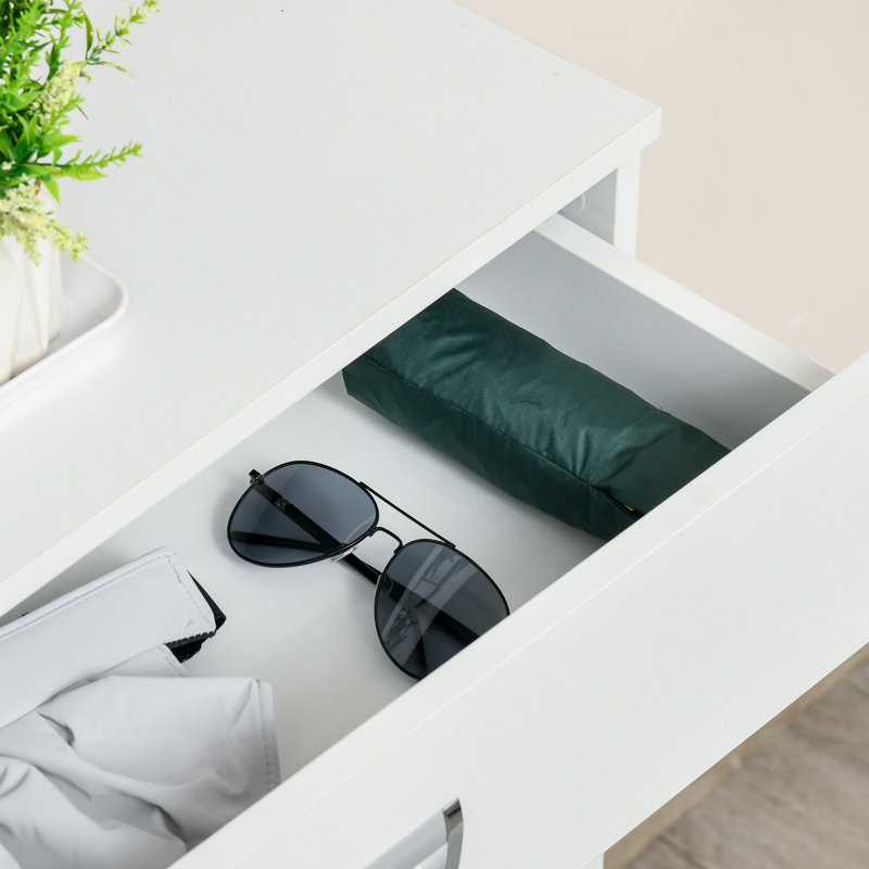 Étagère de rangement moderne avec 2 portes rabattables