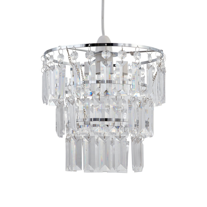 23 cm H Novelty Pendant Shade ( Uno ) in Clear