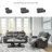 Needham Reclining Sofa With Drop Down Table-1771400782