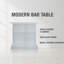 White High Gloss Finish Bar Table | Gift Idea