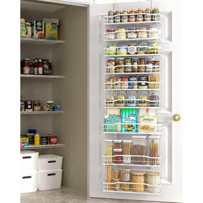 Organisateur de garde-manger blanc à 9 niveaux, rangement et rangement pour garde-manger
