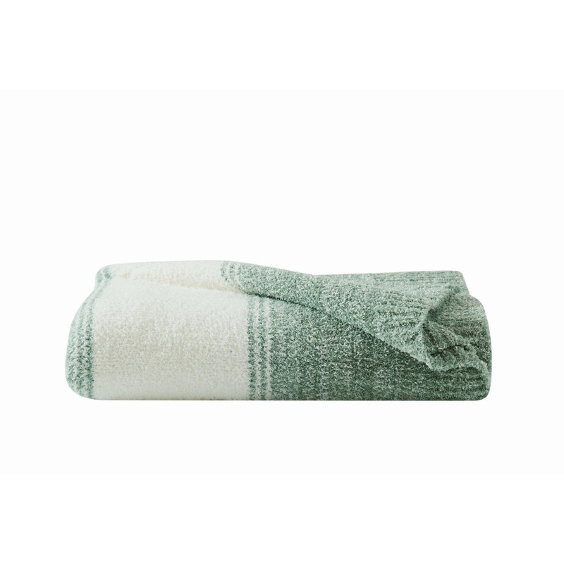 Jeté Brooklyn Loom Feathered Ombre, Vert