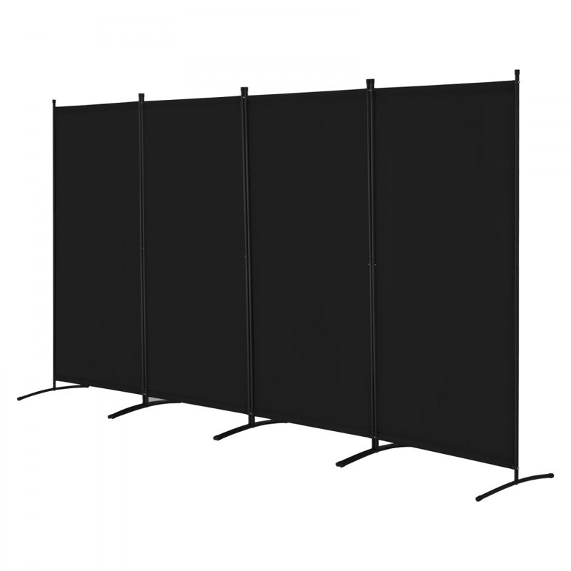 Paravent, paravent à 4 panneaux, écran d'intimité pliant et paravent de séparation portatif pour la séparation de pièce, cloisons autoportantes pour bureau, chambre à coucher, salon
