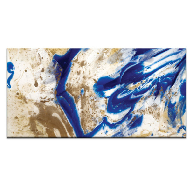 I Did Go Indigo by Olivia Collins - Wrapped Canvas Print, 76cm H x 152cm W x 3.8cm D