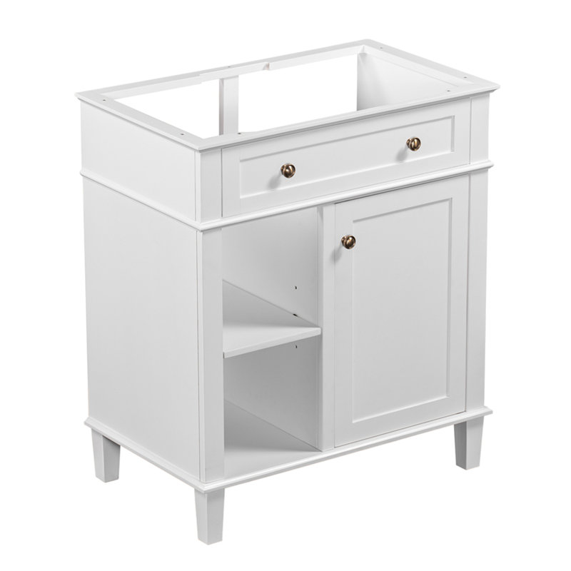 (Base Only) 30" Bathroom Vanity Without Sink