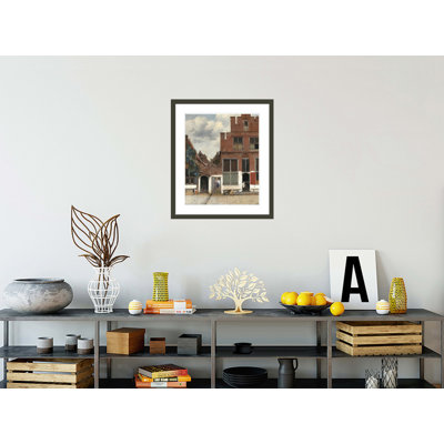 «The Little Street» par Johannes Vermeer, impression giclée sur cadre