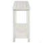 Console de canapé d'entrée en bois blanc Castleton