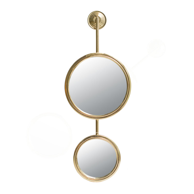 Iron Frame Vertical Round Mirror