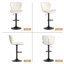 Adjustable Height Counter Stool with Metal Frame-309463933